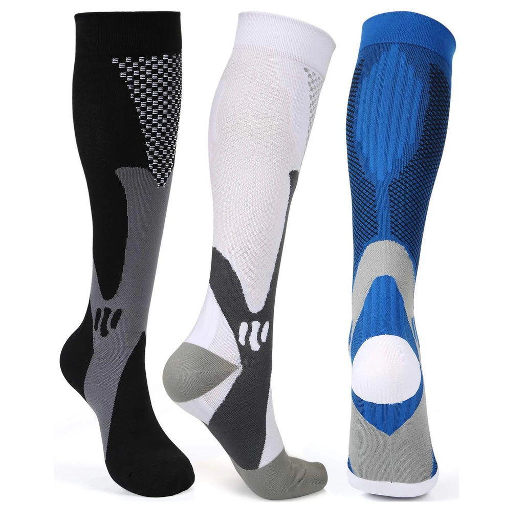 High-Performance Compression Socks – Fast-Drying, Breathable Nylon for Athletes and Medical Use